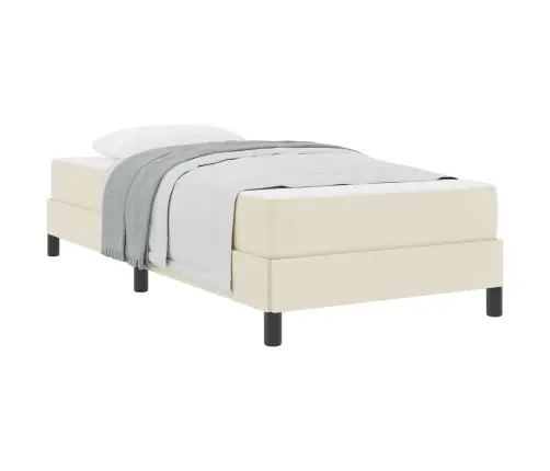 Lovos Rėmas Su Čiužiniu Kreminė 100 X 200 Cm Audinys