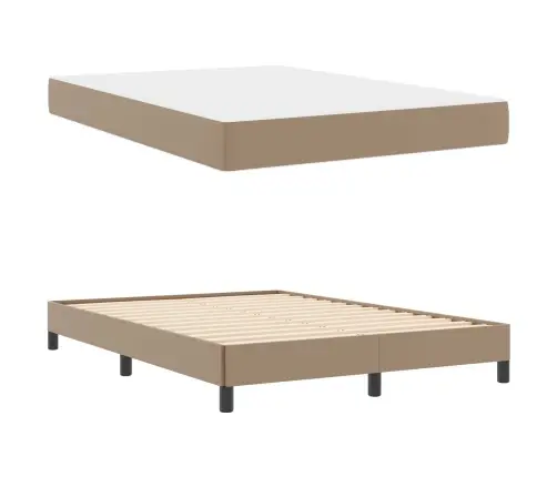 Voodi Raam Madratsiga Cappuccino 160 X 200 Cm Kangas