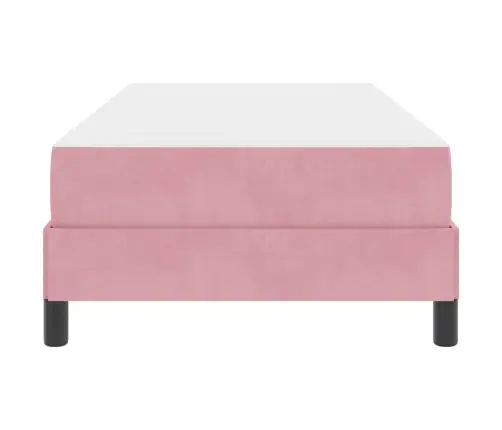 Kiemas Lova Su Čiužiniu Rožinė 80 X 200 Cm Audinys