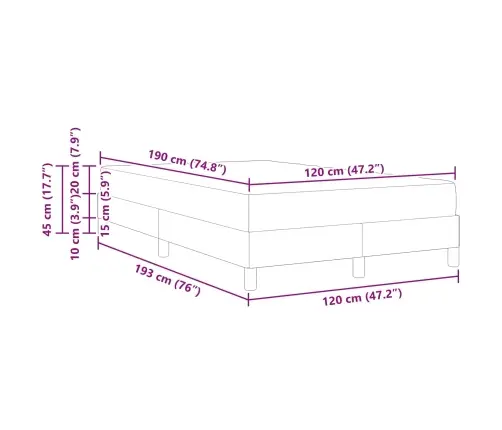 Kontinentālā Gulta Ar Matraci Gaiši Pelēks 120 X 190 Cm Samts Vidaxl