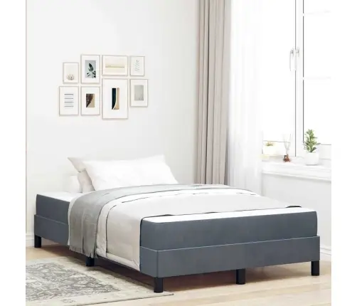 Vedruvoodi Madratsiga Madratsiga Tumehall 120 X 190 Cm Samet