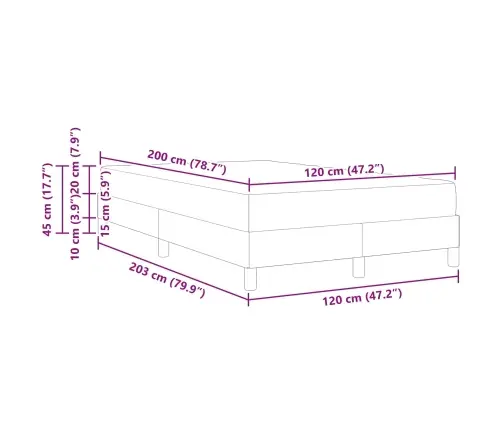 Kontinentālā Gulta Ar Matraci Gaiši Pelēks 120 X 200 Cm Samts Vidaxl
