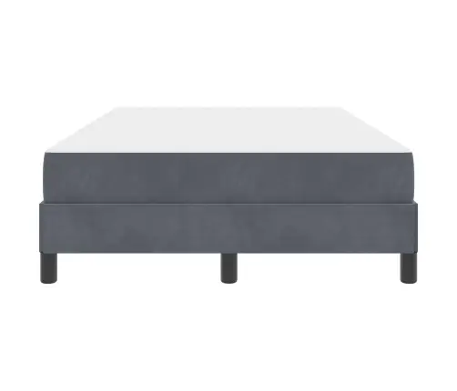 Kiemas Lova Su Čiužiniu Tamsiai Pilka 120 X 200 Cm Audinys