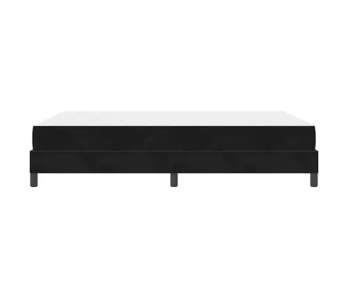 Kiemas Lova Su Čiužiniu Juoda 160 X 200 Cm Audinys