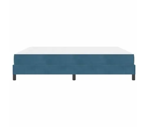 Kiemas Lova Su Čiužiniu Tamsiai Mėlyna 180 X 200 Cm Audinys