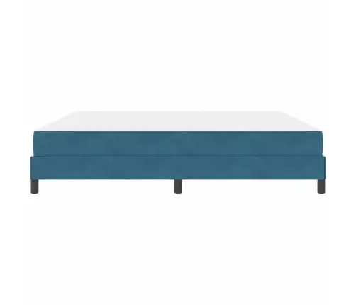 Kiemas Lova Su Čiužiniu Tamsiai Mėlyna 200 X 200 Cm Audinys