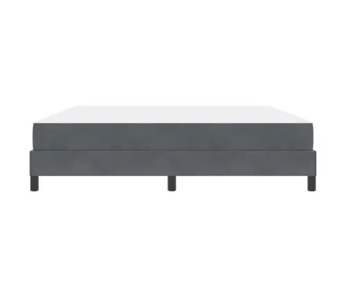 Kastītes Atsperu Gulta Tumši Pelēks 180 X 210 Cm Audums Vidaxl