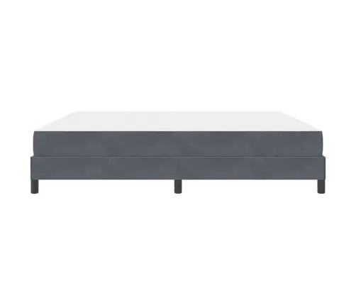 Kiemas Lova Su Čiužiniu Tamsiai Pilka 200 X 220 Cm Audinys