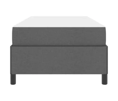 Kastītes Atsperu Gulta Tumši Pelēks, Melns 80 X 200 Cm Vidaxl