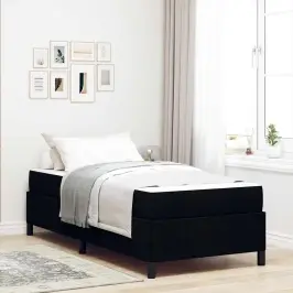 Kastītes Atsperu Gulta Melns Un Melns 80 X 200 Cm Vidaxl Kastītes Atsperu Gulta Melns Un Melns 80 X 200 Cm Vidaxl