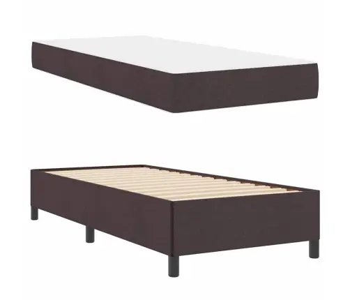 Kastītes Atsperu Gulta Brūna 80 X 200 Cm Vidaxl