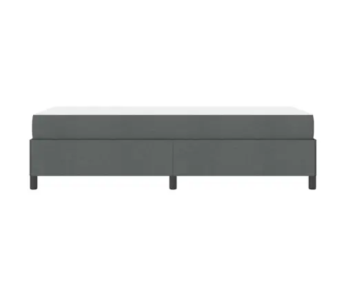 Kastītes Atsperu Gulta Tumši Pelēks, Melns 90 X 190 Cm Vidaxl