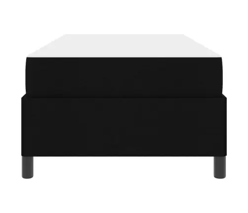 Kastītes Atsperu Gulta Melns Un Melns 90 X 190 Cm Vidaxl