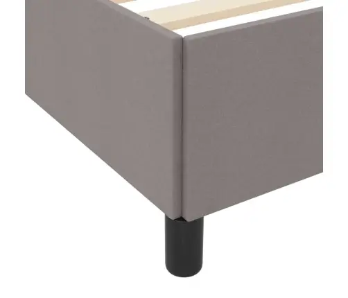 Kastītes Atsperu Gulta Taupe, Melns 90 X 190 Cm Vidaxl