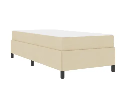 Kiemas Lova Su Čiužiniu Kreminė 90 X 190 Cm Audinys
