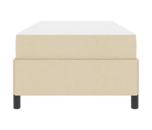 Kiemas Lova Su Čiužiniu Kreminė 90 X 190 Cm Audinys