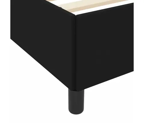 Kastītes Atsperu Gulta Melns, Melns 90 X 200 Cm Vidaxl