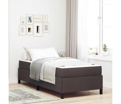 Kiemas Lova Tamsiai Rudas 90 X 200 Cm Audinys