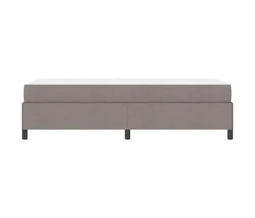 Kastītes Atsperu Gulta Taupe, Melns 100 X 200 Cm Vidaxl