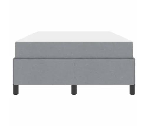 Kastītes Atsperu Gulta Gaiši Pelēks, Melns 120 X 190 Cm Vidaxl