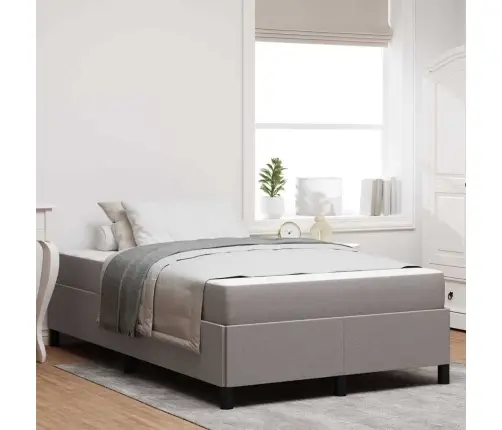 Kastītes Atsperu Gulta Taupe, Melns 120 X 190 Cm Vidaxl