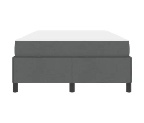 Kastītes Atsperu Gulta Tumši Pelēks, Melns 120 X 200 Cm Vidaxl