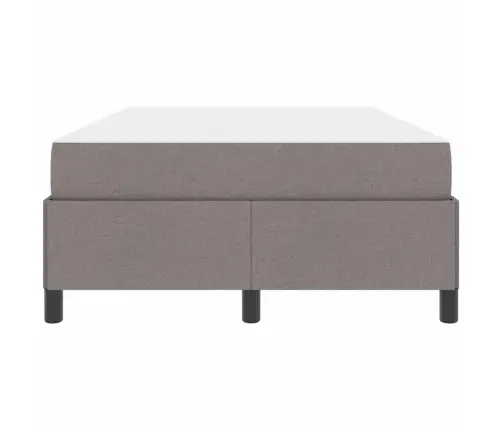 Kastītes Atsperu Gulta Taupe, Melns 120 X 200 Cm Vidaxl