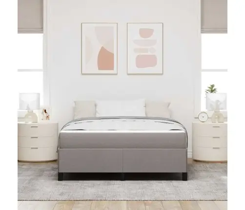 Kiemas Lova Su Čiužiniu Taupe 140 X 190 Cm Audinys