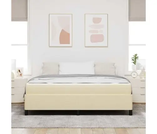 Kiemas Lova Kreminė 180 X 200 Cm Audinys