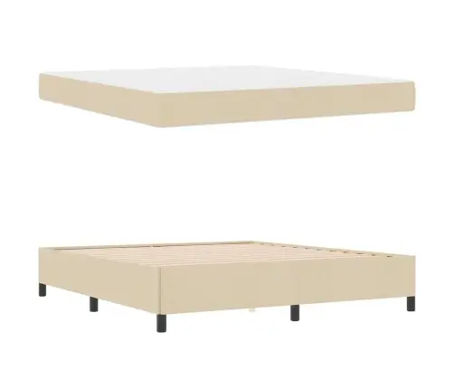 Kiemas Lova Kreminė 180 X 200 Cm Audinys