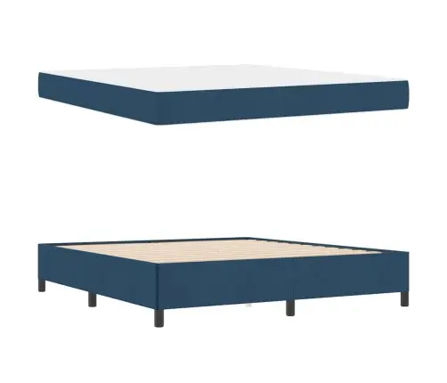 Kiemas Lova Mėlyna 180 X 200 Cm Audinys