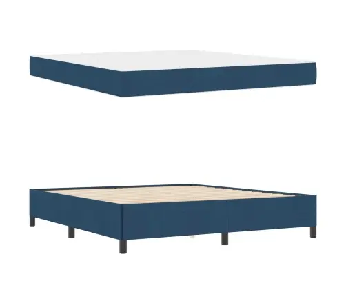 Kiemas Lova Mėlyna 180 X 200 Cm Audinys