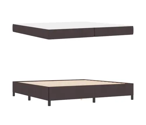 Kiemas Lova Tamsiai Rudas 200 X 200 Cm Audinys