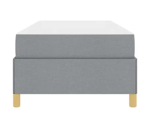 Lovos Rėmas Su Čiužiniu Šviesiai Pilka 80 X 200 Cm Audinys