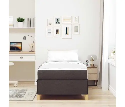 Kastītes Atsperu Gulta Cits Brūns Un Balts Un Tumši Brūns Vidaxl