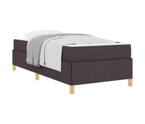 Kastītes Atsperu Gulta Cits Brūns Un Balts Un Tumši Brūns Vidaxl