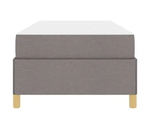 Voodi Raam Madratsiga Pruunikashall 80 X 200 Cm Kangas