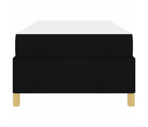 Kastītes Atsperu Gulta Cits Melns Un Balts 90 X 190 Cm Audums Vidaxl