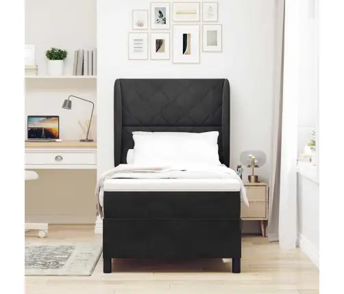 Karbi Vedrumadrats Madratsiga Peaga Must 200 X 90 Cm Polüester