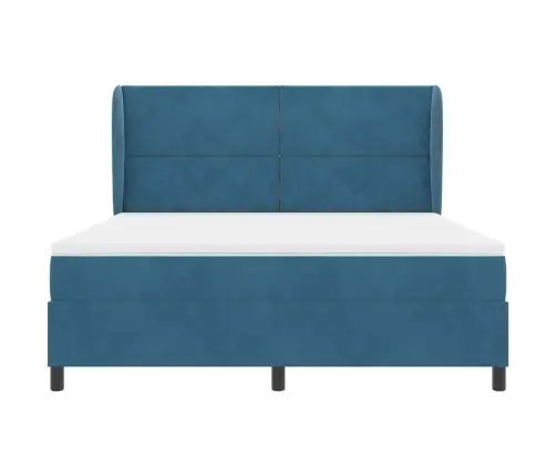 Karbi Vedrumadrats Madratsiga Tumesinine 200 X 180 Cm Polüester