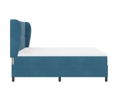 Karbi Vedrumadrats Madratsiga Tumesinine 200 X 180 Cm Polüester