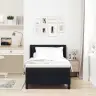 Kontinentālā Gulta Ar Matraci Ar Matraci Melna 80 X 200 Cm Vidaxl