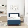 Box Spring Gulta Ar Matraci, Zila, 90 X 200 Cm, Audums. Vidaxl