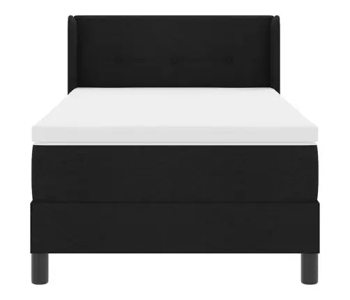 Kontinentālā Gulta Ar Matraci Ar Matraci Melna 80 X 200 Cm Vidaxl