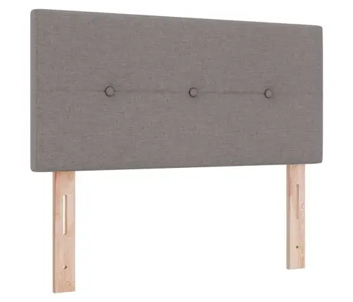 Box Spring Gulta Ar Matraču - Taupe, 80X200 Cm, Audums Vidaxl