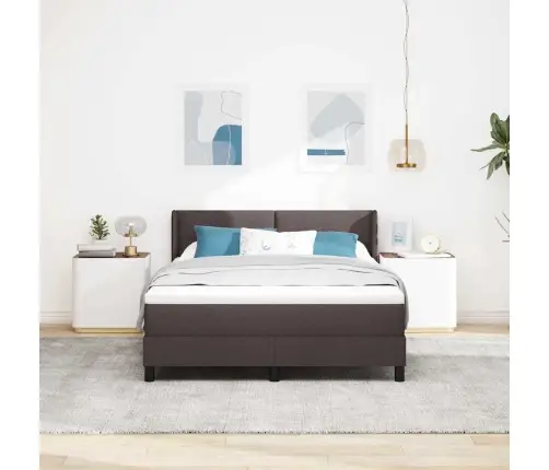 Karbi Vedrumadrats Madratsiga Tume Pruun 200 X 140 Cm Polüester