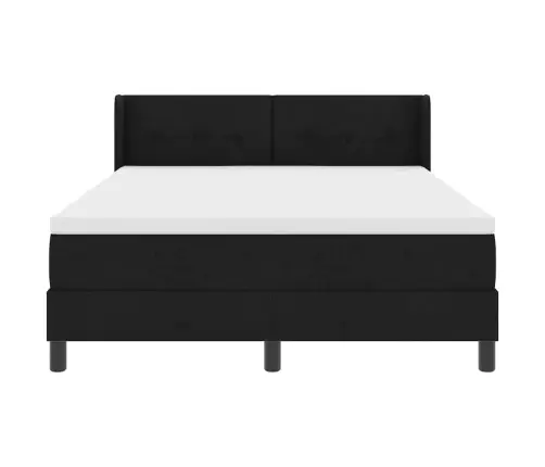 Kiemas Lova Su Čiužiniu Juoda 200 X 160 Cm Poliesteris