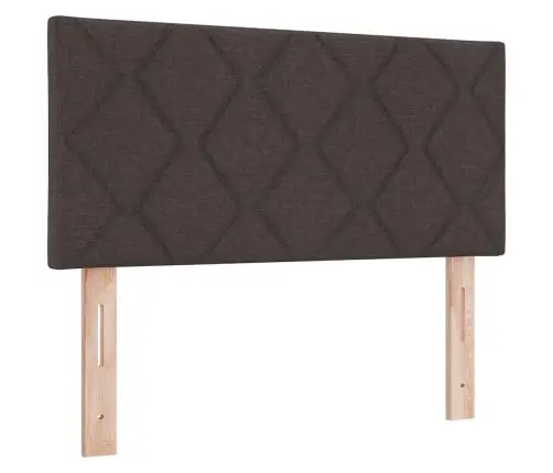 Kastītes Atsperu Gulta Tumši Brūna 90 X 200 Cm Audums Un Putas Vidaxl