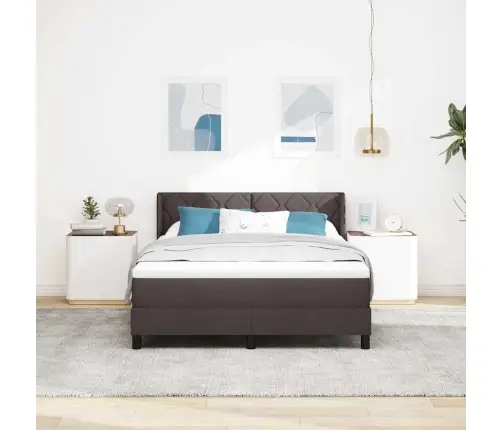 Karbi Vedrumadrats Madratsiga Tume Pruun 200 X 160 Cm Polüester