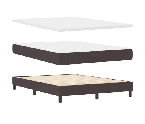 Karbi Vedrumadrats Madratsiga Tume Pruun 200 X 160 Cm Polüester